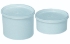 Jars,PE,with lid, cap. 200 ml 98x42 mm