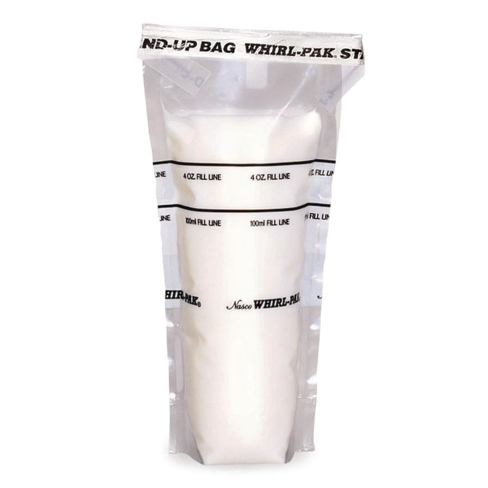 Nasco Whirl-Pak Sample Bags 125x380 mm with Writing Area, Sterile, 1065 ml, Stand-Up, Pack of 250

