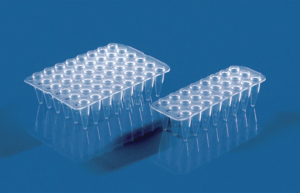 BRAND PCR Plates 24-Well 0.2 mL PP Thin-Walled Flexible Transparent Without Frameworks High Wells (Pack of 40)

