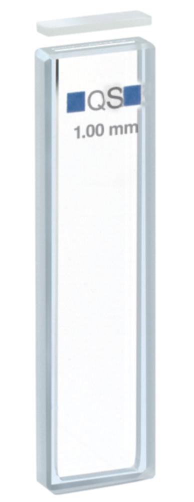 Hellma Macro Cuvette 100 QS, 1mm Thickness, Quartz Glass Suprasil, 350 µL with Glass Cover Plates