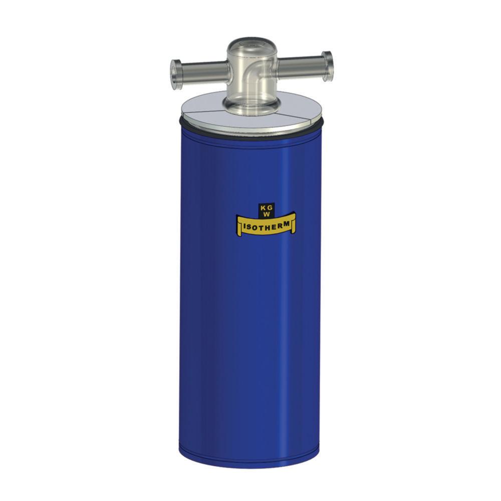 KGW Schieder Cold Trap Type KFL 29-NW16 with Small Flange Connection Made of Glass KF-NW16 with Pertinax Clamps