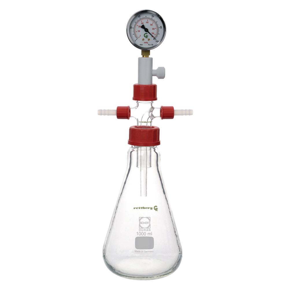 Gebr. Rettberg Woulff Bottles with Pressure Gauge 20000ml Bottle-Shape

