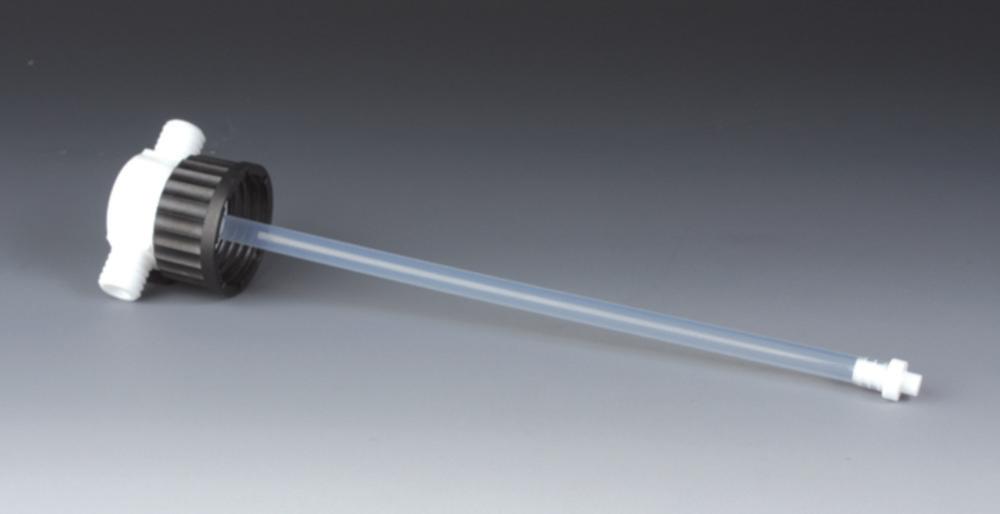 Bohlender Scrubber Adaptor for Bottles GL 45, 2 x GL 18, PTFE, PPS