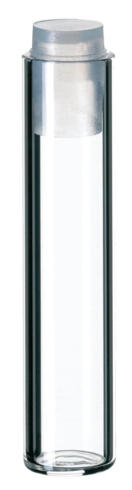 La-Pha-Pack Flat Bottom Glasses 1 ml 35x7.8 mm Clear Glass with 6 mm PE Stopper Pack of 1000

