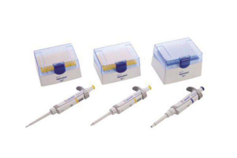 Eppendorf Research Plus G 1-Channel Pipette 2-20 µL, 20-200 µL, 100-1000 µL incl. EpT.I.P.S.-Sample Bags, Pack of 3