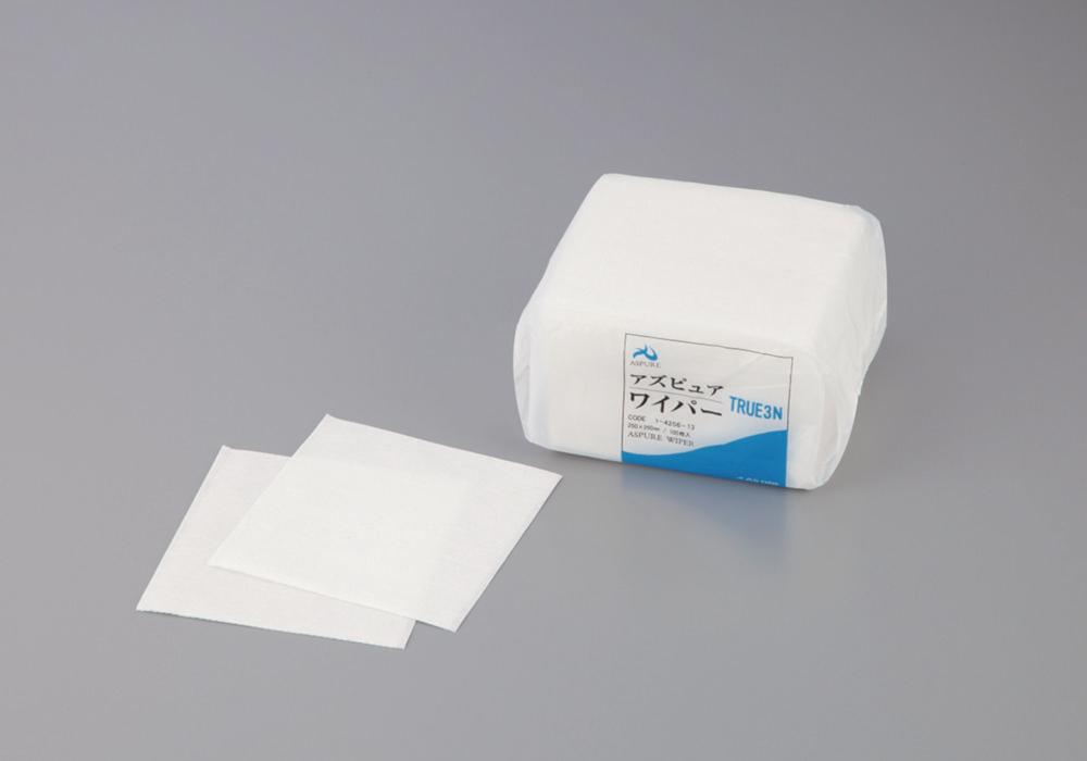 As One ASPURE Cleanroom Wipers TRUE-3N Microfiber, 30% Polyester, 70% Rayon, 250 x 250 mm, Pack of 30x100​