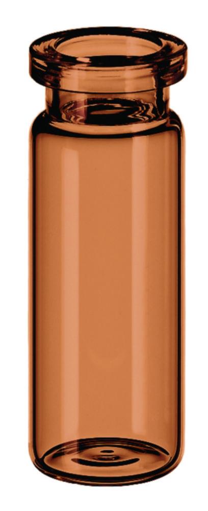 LLG Labware Headspace Vial ND20 DIN 20 mL, 75.5 x 23 mm, Amber, Round Bottom, Pack of 100