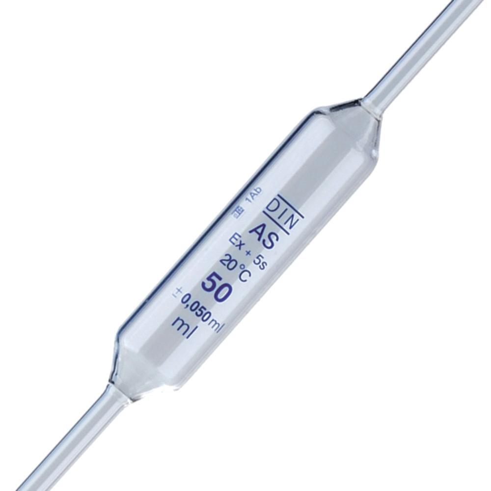 LLG Volumetric Pipettes 2 mL Soda Lime Glass Class AS Blue Grad 330 mm Conformity Batch Certified Pack of 10