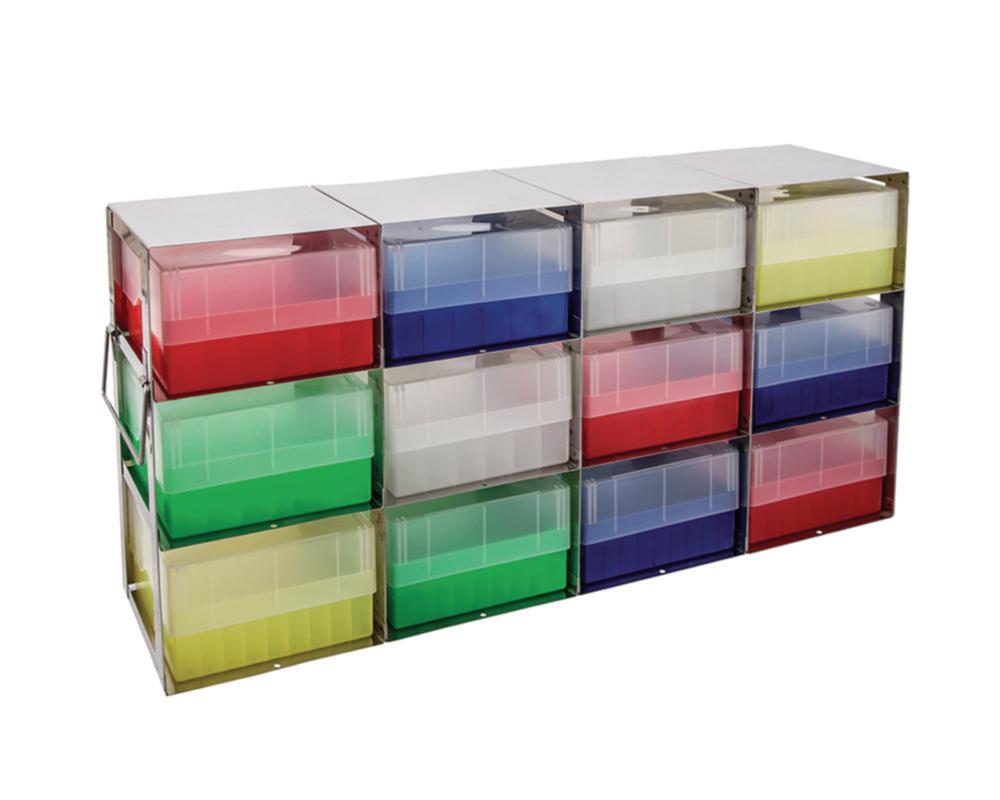Ratiolab Cryo Rack For Freezer Cabinet, 4x2 Shelves, 566 x 140 x 164 mm

