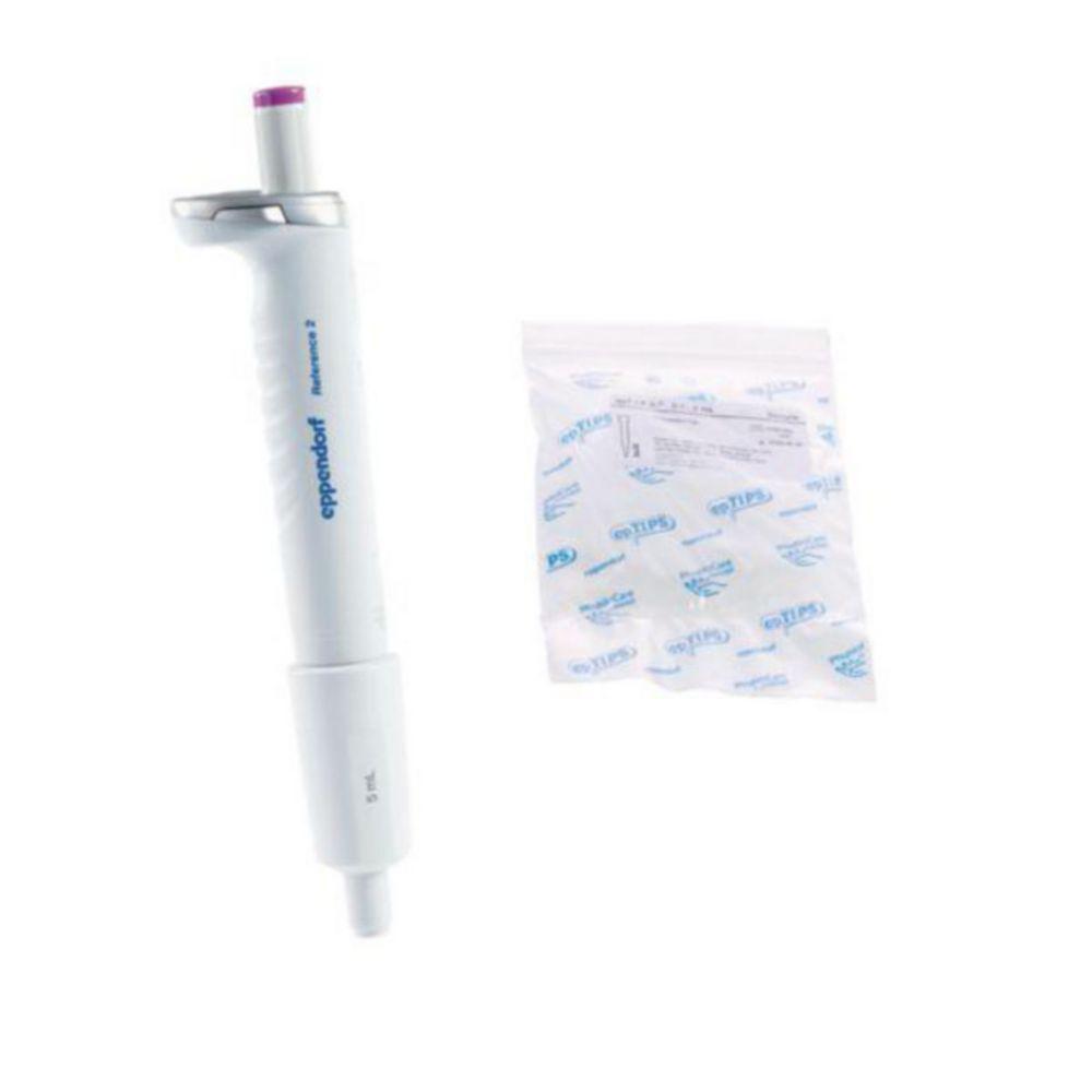 Eppendorf Reference 2 G Variable Single-Channel Pipette 0.5-5 mL, Purple incl. EpT.I.P.S.-Box