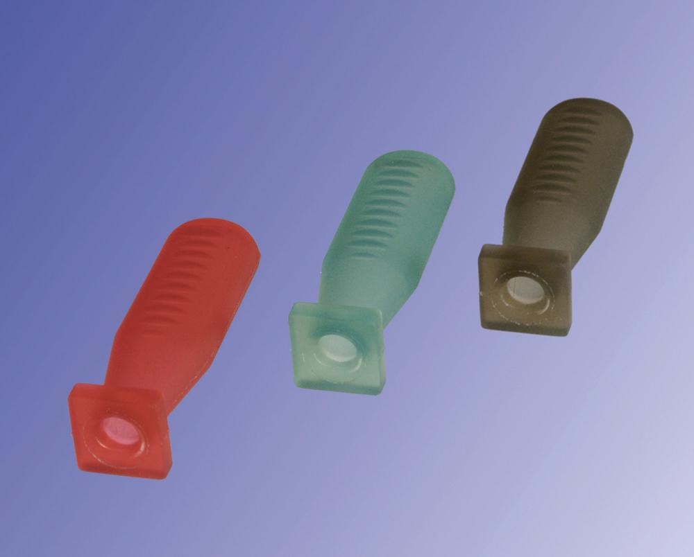 HILGENBERG Pipette Suction Cup 7 mm, Translucent Anthracite, Pack of 100