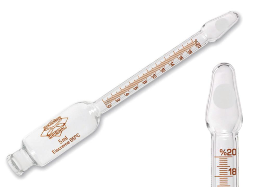 Gerber Ice-Cream Butyrometer Köhler Measuring Method 0-25%:0.2 F

