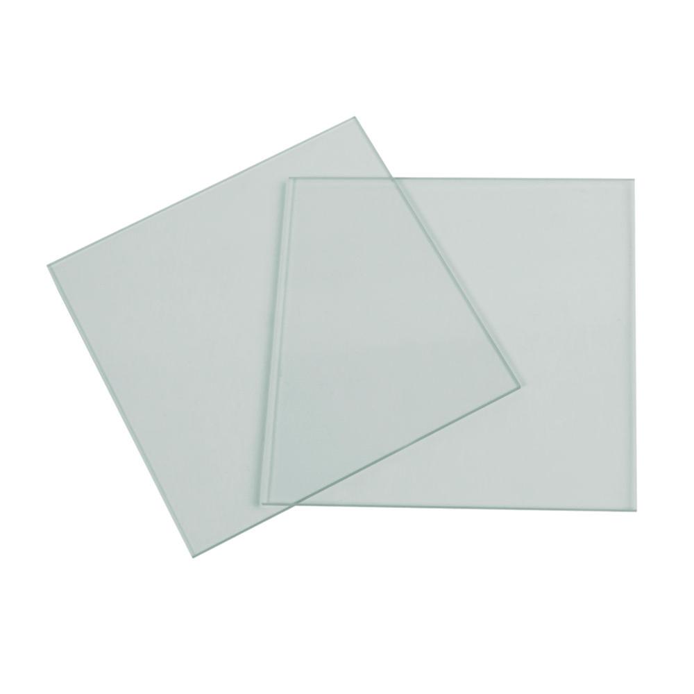 Thistle Scientific Plain Glass Plates 100x100mm, 2 mm Thick – Pack of 2