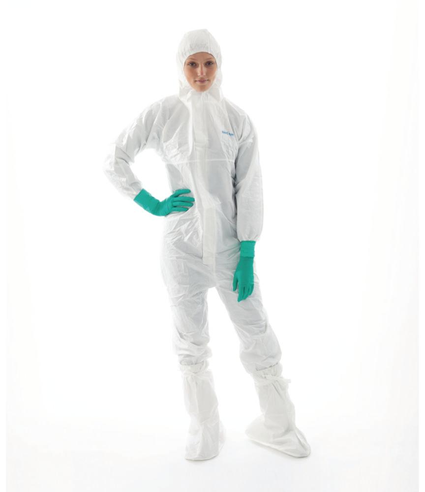 Nitritex BioClean-D Single-Use Overall for Cleanroom, Size L, White with Hood, Model BDCHT, Pack of 20x1