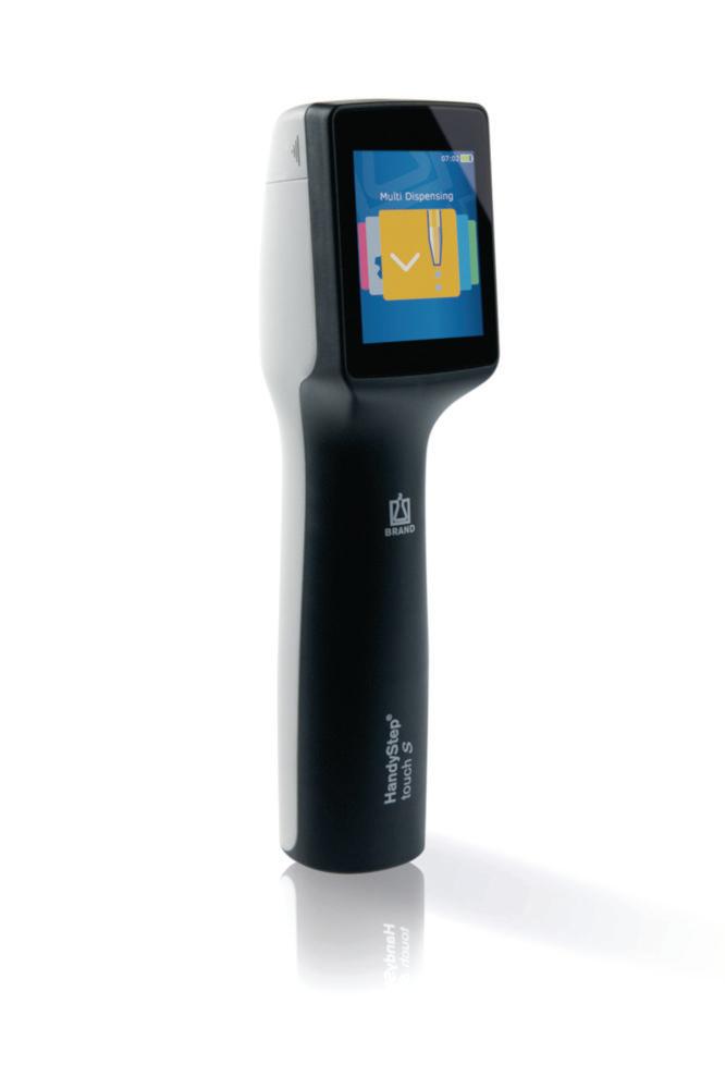 BRAND Repeating Pipette Handystep Touch S, Incl. Charging Stand, Universal Power Supply, Incl. 1 Battery per Device

