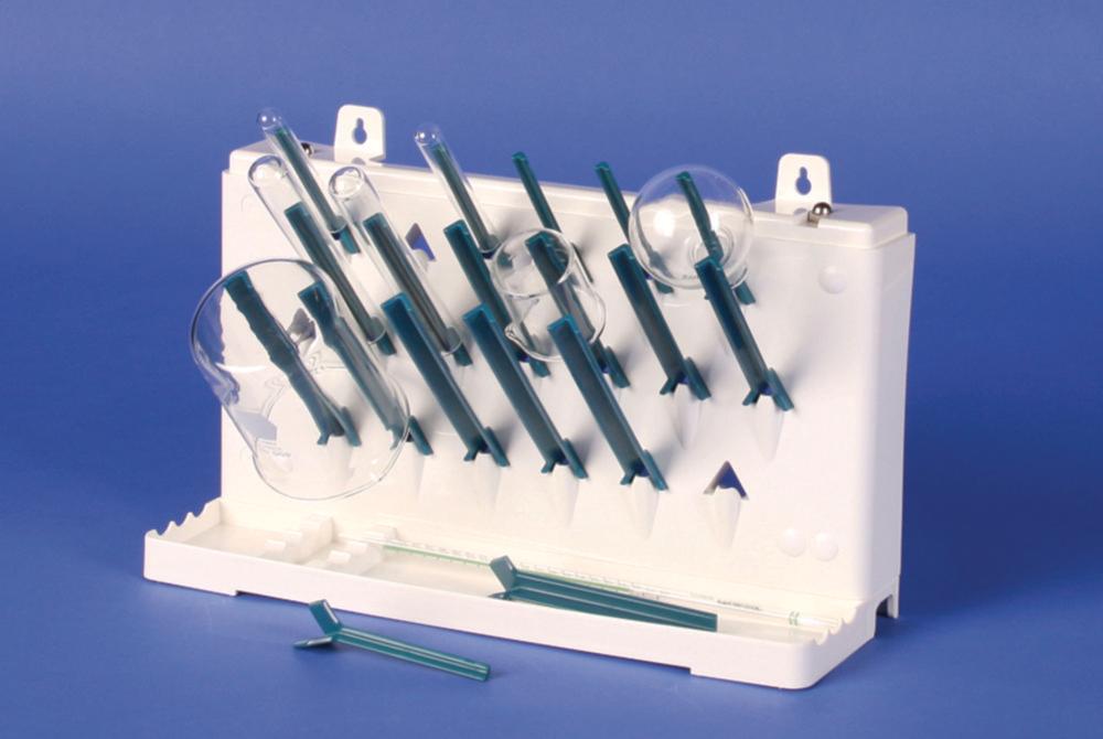 Bel-Art Draining Rack ABS, 19 Pegs, Single-Sided