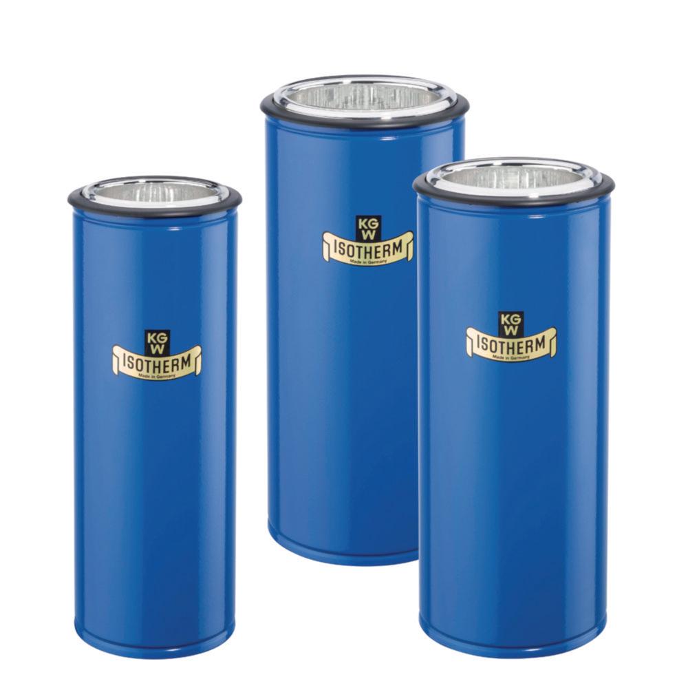 KGW Schieder Dewar Vessels, Cap. 800 ml 67 x 240 mm Inner Height, Blue-Coated Metal Cover