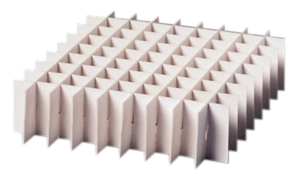 LLG Grid Divider 10x10 H40mm from Cardboard for Cryobox 133 x 133 mm