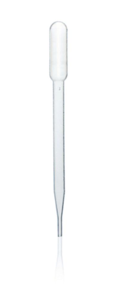 BRAND Pasteur Pipettes, 3.5 ml, Plastic Pack of 500, PE, 148 mm, Without Grad.