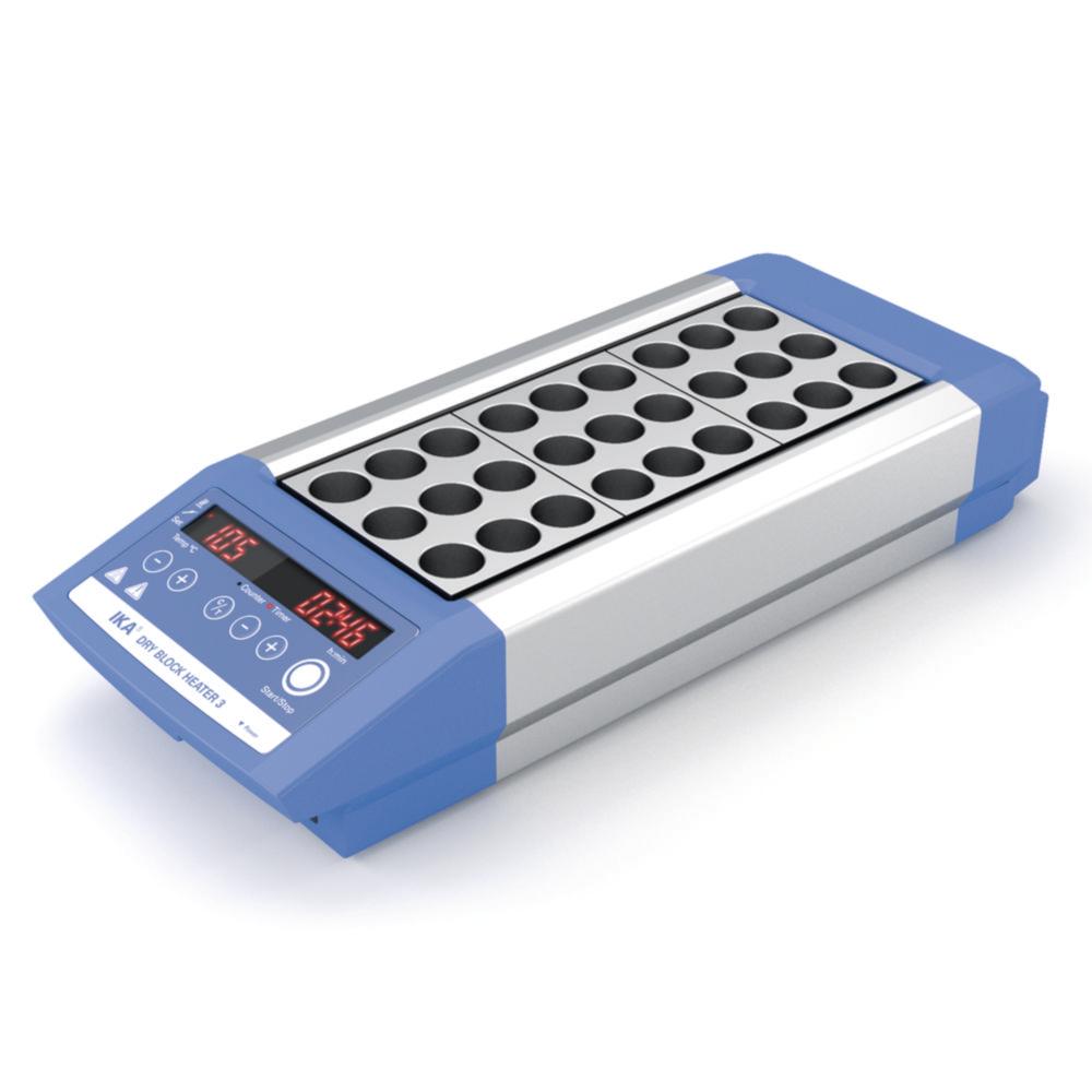 IKA Digital Block Thermostate Dry Block Heater 3 for 3 Aluminium-Block-Insert, up to 120°C