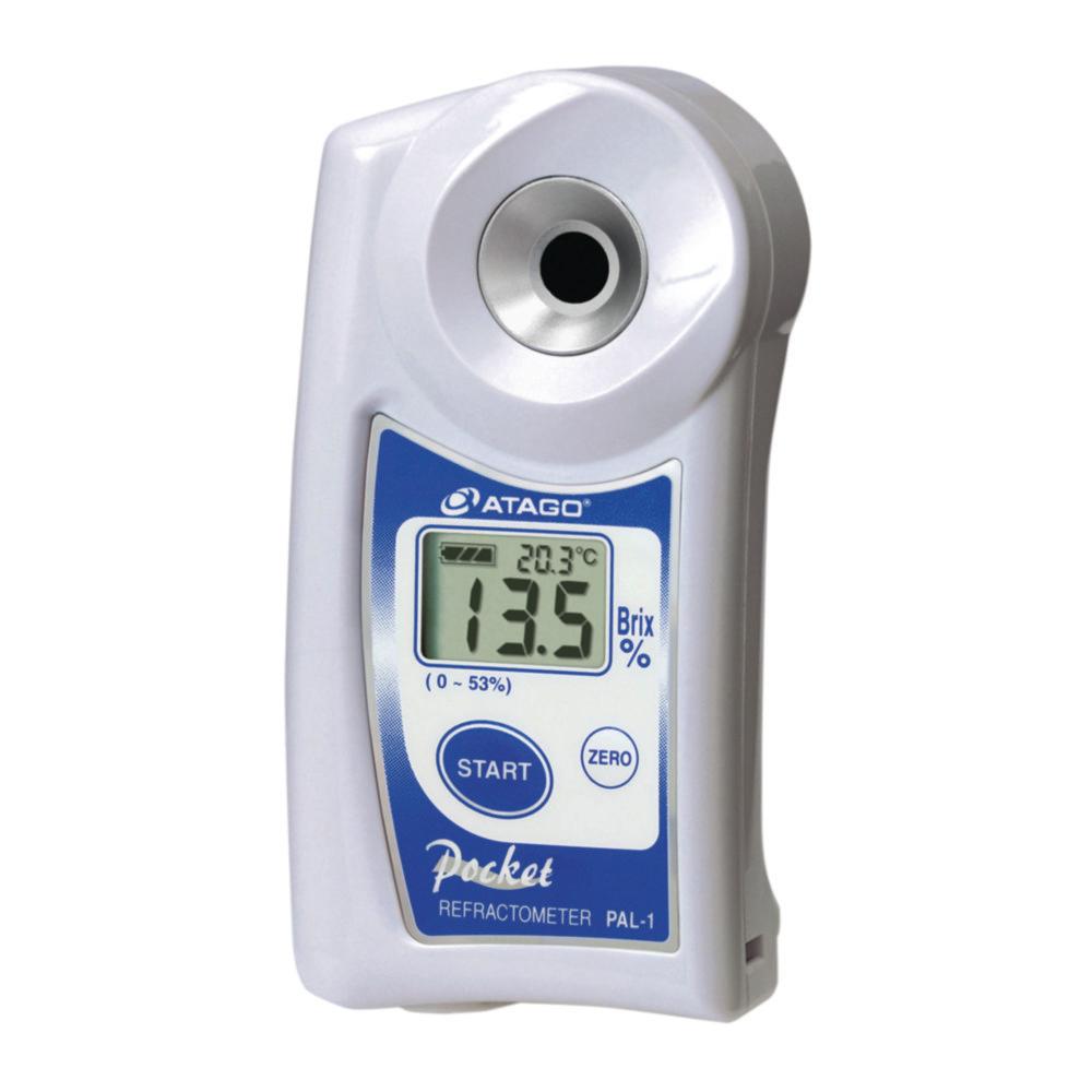 ATAGO Digital Hand-Held Refractometer PAL-3 0.0 - 93.0% Brix, with ATC, Dust- and Waterproof

