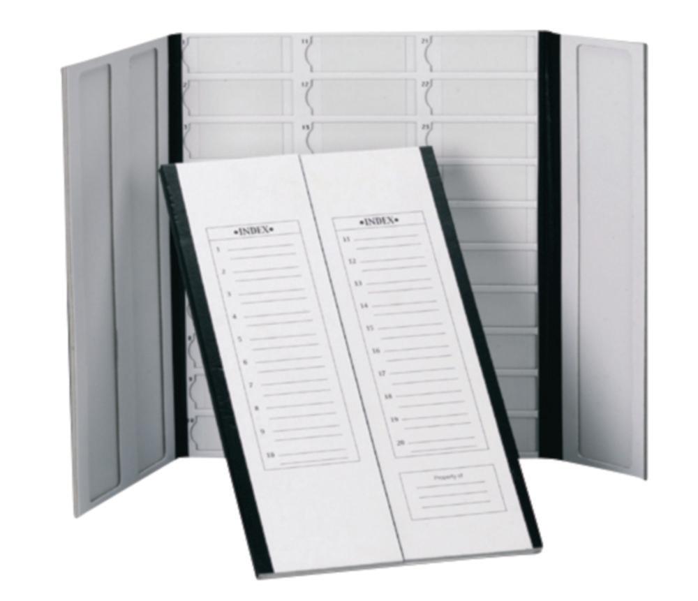 Heathrow Scientific 20-Place Cardboard Slide Tray, Blue Trim, 208 x 341 x 9 mm
