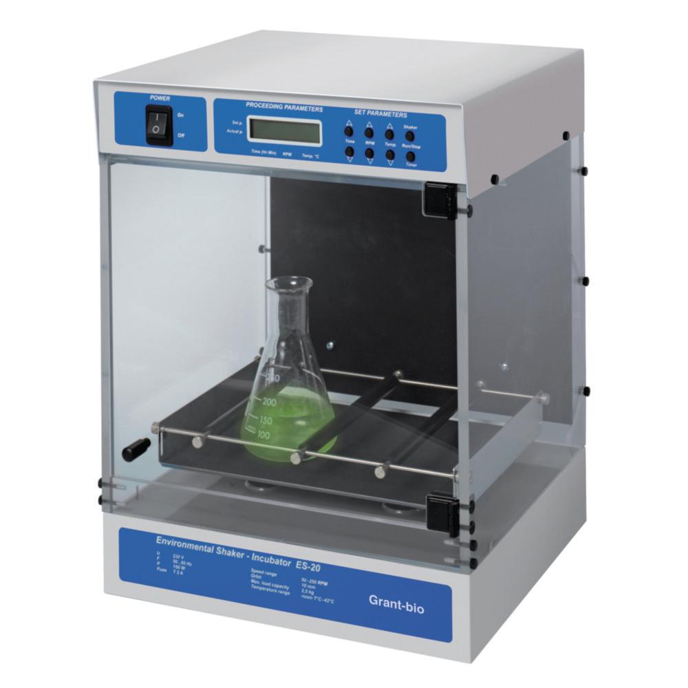 Grant Orbital Shaker-Incubator Compact ES-20, 50–250 rpm, 25–42°C, EU/UK Plug (Platform Sold Separately)