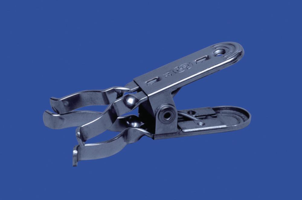 Lenz-Laborglas Forked Clamp, Chrome-Nickel Steel, with Fixing Screw for NS 14/23

