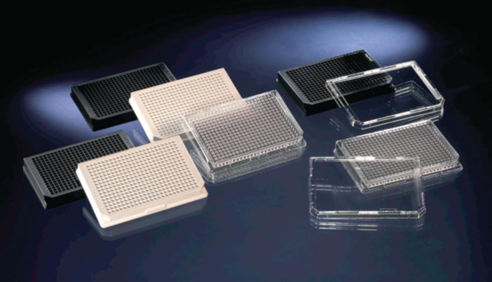 Thermo Scientific 384 Clear Sterile Cell Culture Well Plates with Lid, Pack of 30