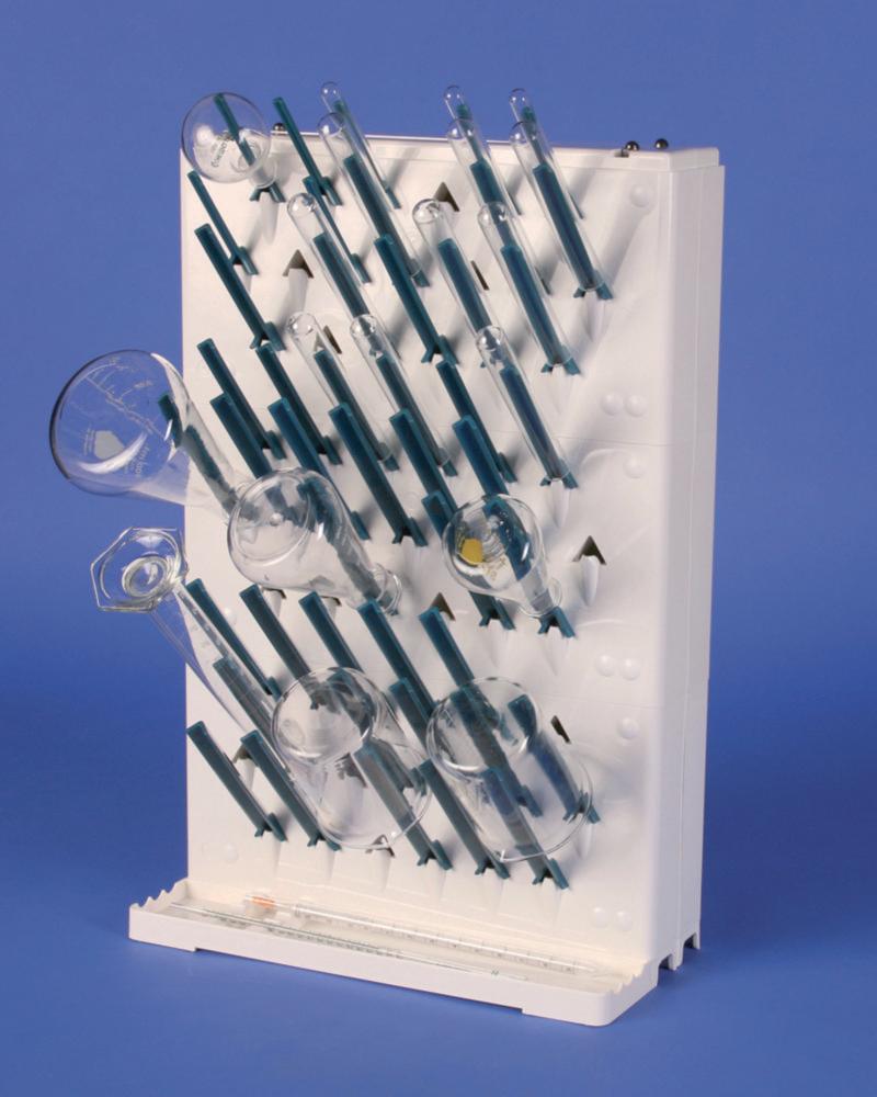 Bel-Art Draining Rack ABS, 57 Pegs, Single-Sided