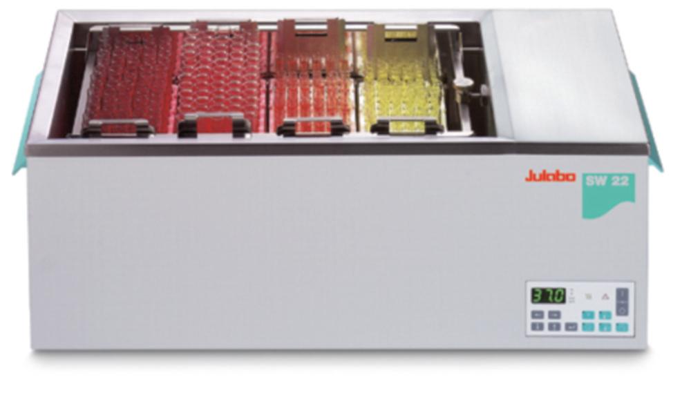 Julabo Shaking Waterbaths, 200 x 300 x 500 mm, 40-200 rpm, 22° - +90°C: 0.3K, Without Accessories, 230V/50-60Hz, Type F
