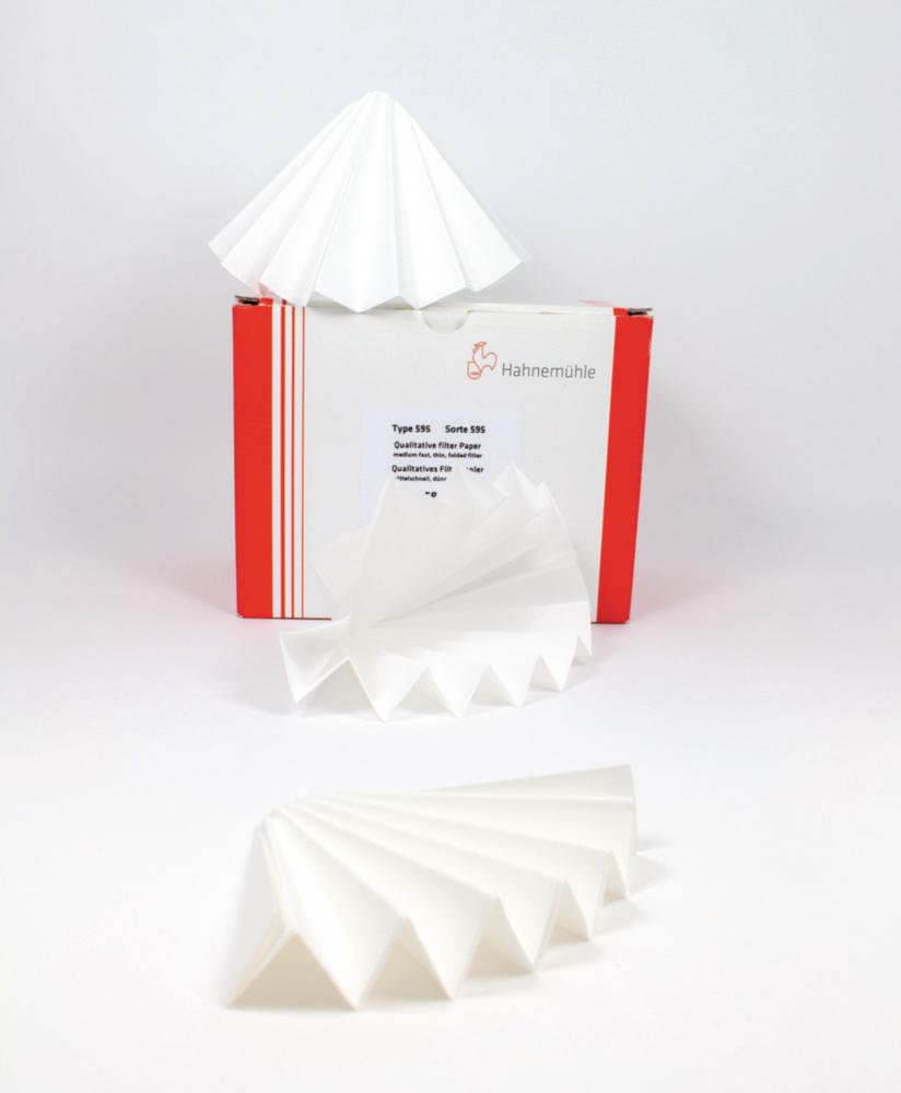 Hahnemühle Folded Filters 602h, 125 mm Qualitative Filter Paper, 84 g/sqm, Pack of 100