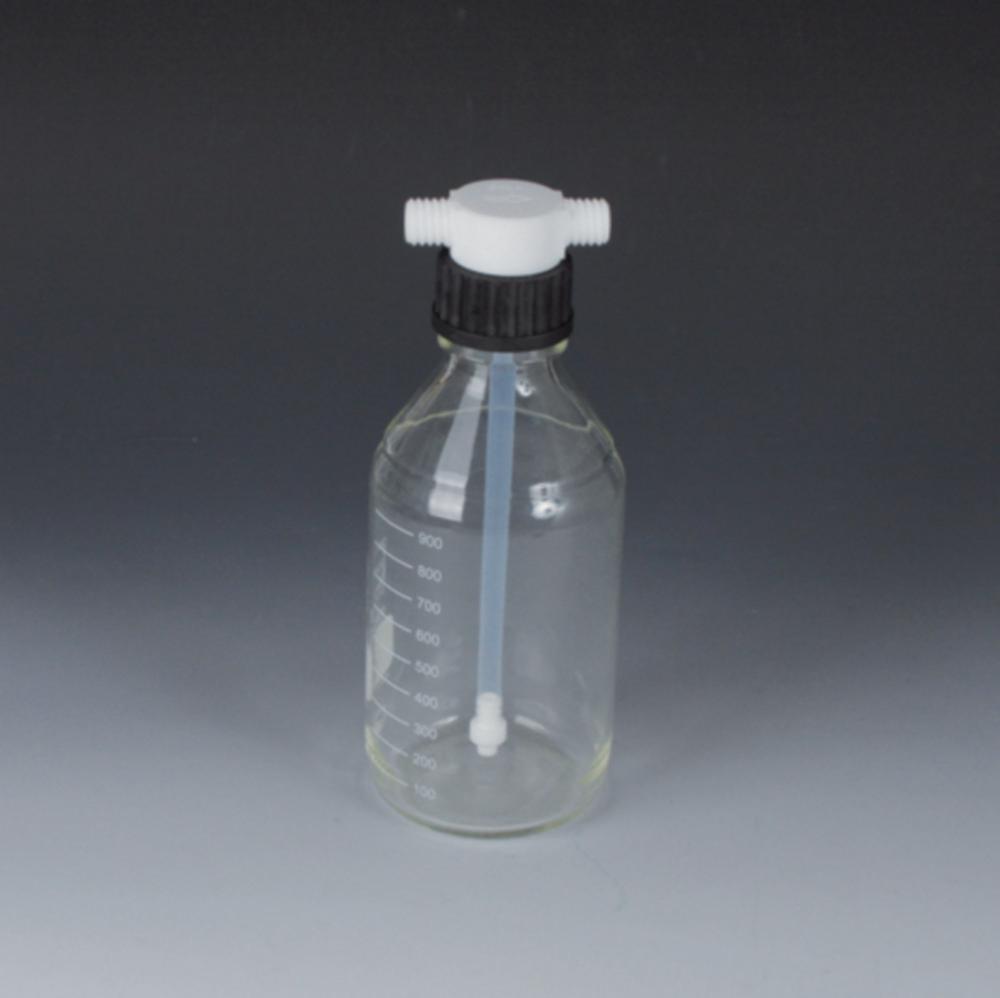 Bohlender Scrubber Bottle Vitrum 500ml GLS80, Borosilikatglas 3.3