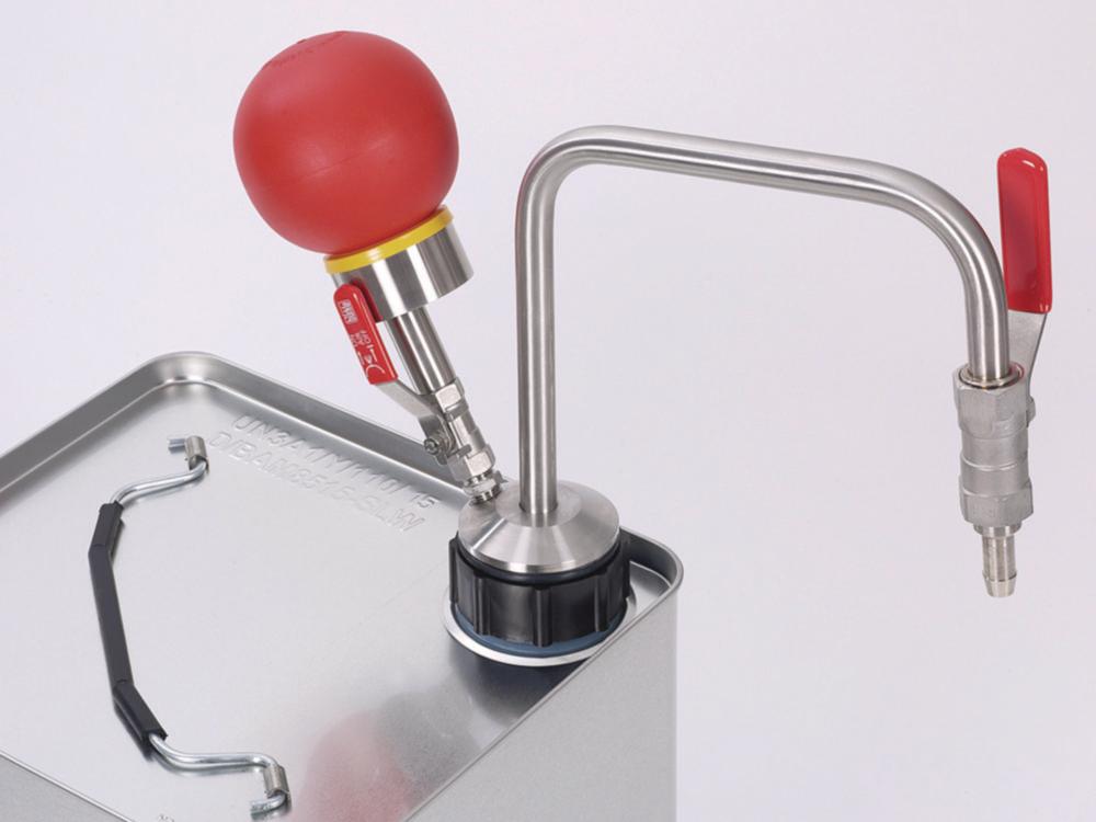 Bürkle Hand Pump for Solvents, Immersion Depth Max. 600 mm, Connection Thread for Bellows Closure