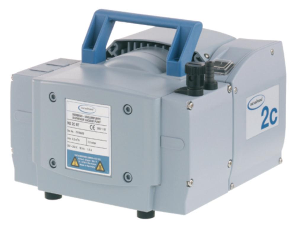 Vacuubrand Chemistry Diaphragm Pump MZ 2C NT, Two-Stage, 230 V, 50 Hz, CH Plug