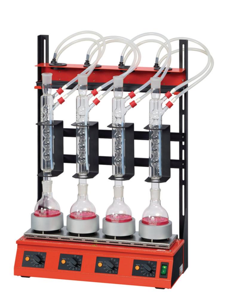 Behr Serial Heating Unit RH 254 for Reflow Distillation, 4 Heating Places for 250ml Round Flasks

