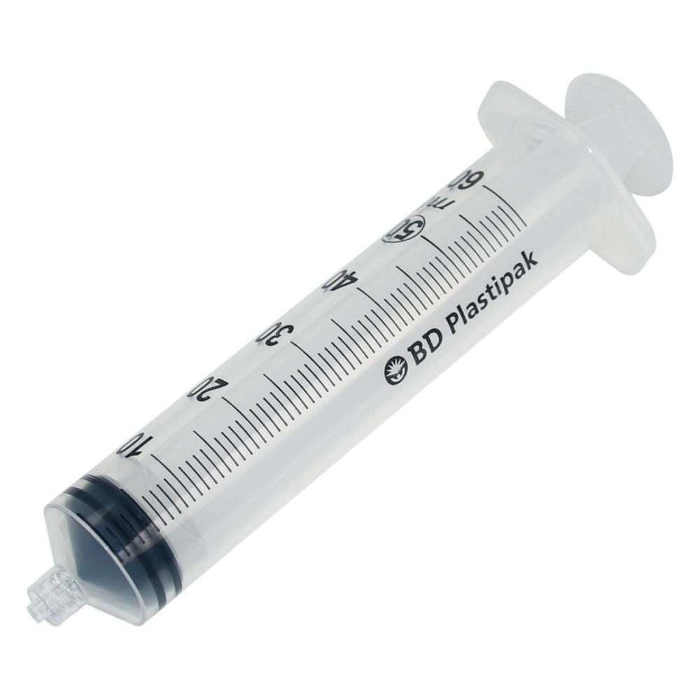Becton BD Plastipak Disposable Syringes 3 ml PP, with Luer-Lok Nozzle, with Two-Piece Plunger, Concentric, Sterile, Pack of 200
