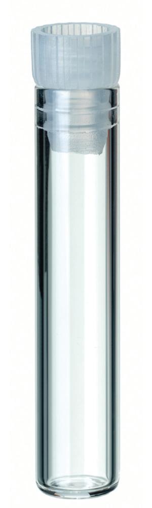 LLG-Shell Vials 1 ml, clear glass N8, with PE Lamella Plug, 40 x 8.2 mm pack of 100