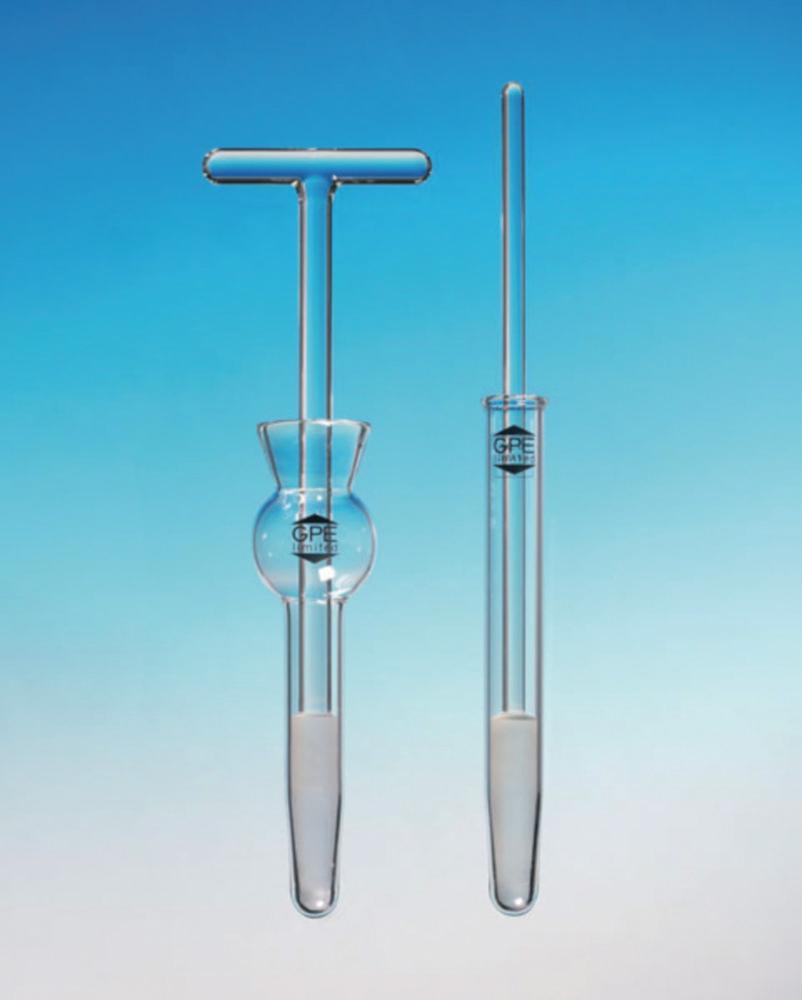 GPE Homogenizer Duo-Form 15ml Clear Glass Pestle with Handle

