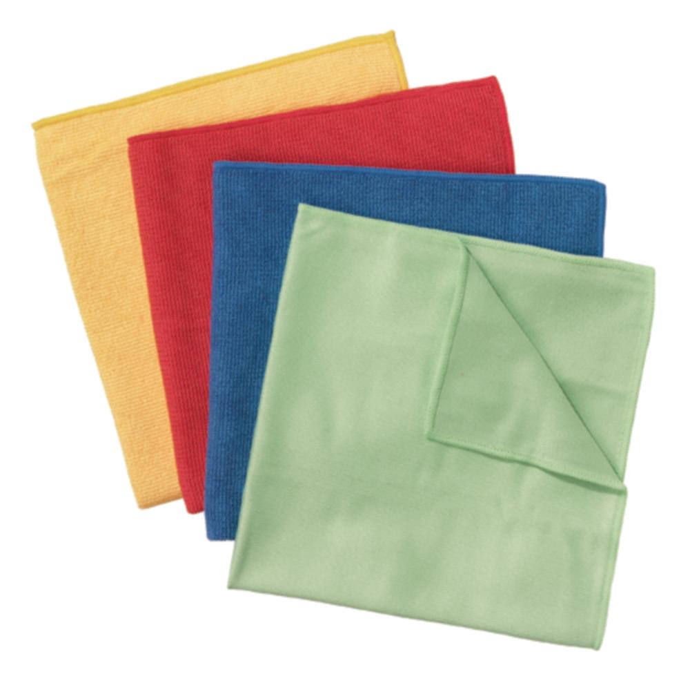 Kimberly-Clark WypAll Microfibre Wipes (40 x 40 cm), Red, Pack of 6 Wipes​