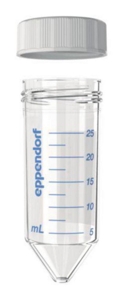 Eppendorf Conical Tubes 25mL with Screw Cap, Sterile, Pyrogen, DNase, RNase, and DNA-Free, Colourless, Pack of 8 Bags (25 Tubes)