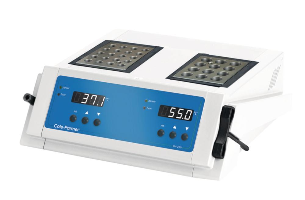 Cole-Parmer Dual Control Digital 2-Block Heater 130°C, 230 VAC

