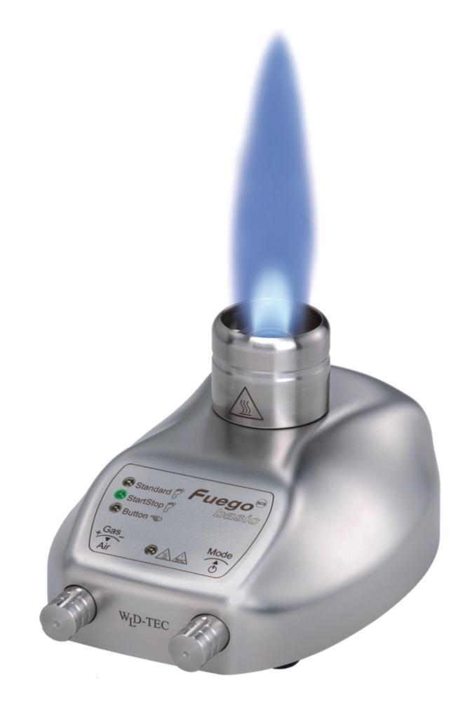 WLD-TEC Laboratory Gas Burner Fuego SCS Basic with Foot Pedal & Wall Wart