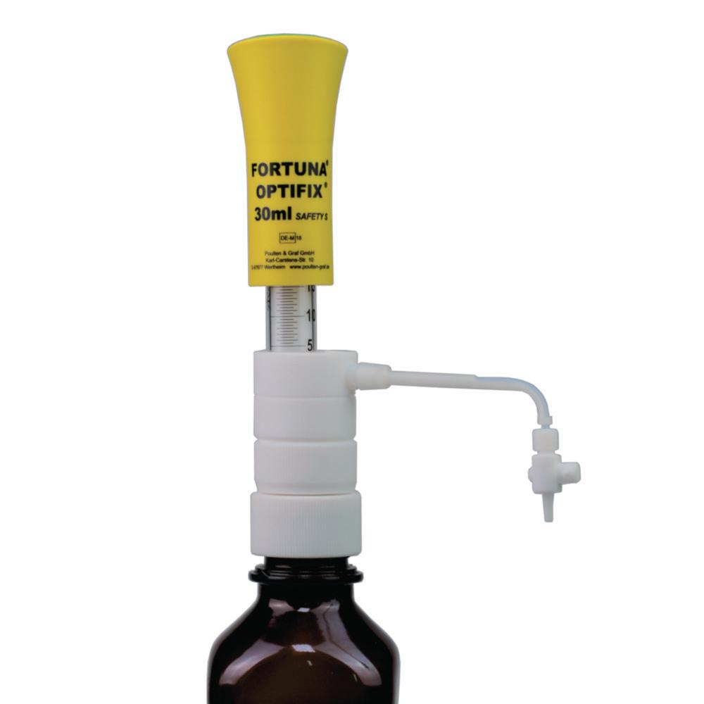Poulten & Graf Dispenser FORTUNA OPTIFIX Safety S 2-10 mL Safety Cock Plugner PTFE Coated