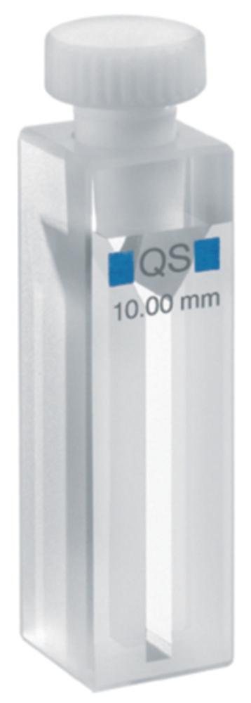 Hellma Micro Cuvette 115 QS, 10mm Thickness, Quartz Glass, 400 µL with PTFE Cover