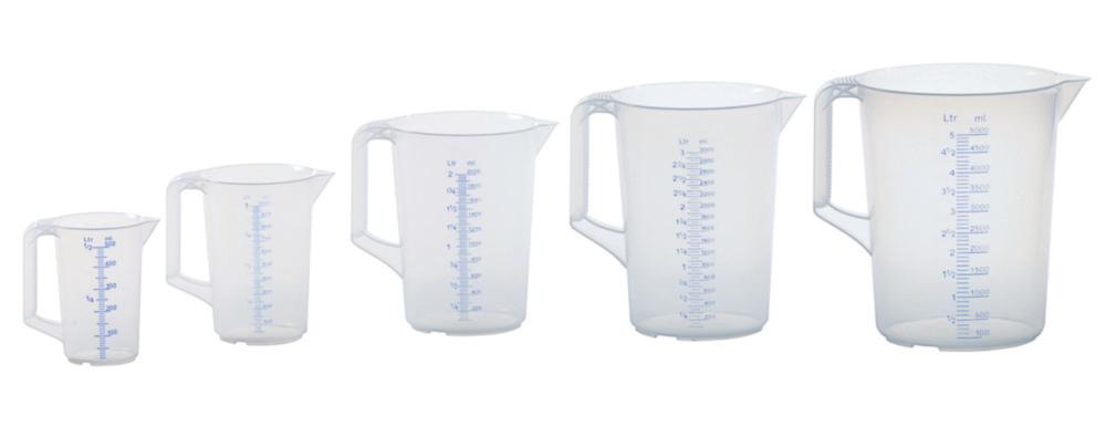 Hünersdorff Measuring Jug 500ml PP 2 Scales Transparent Closed Handle