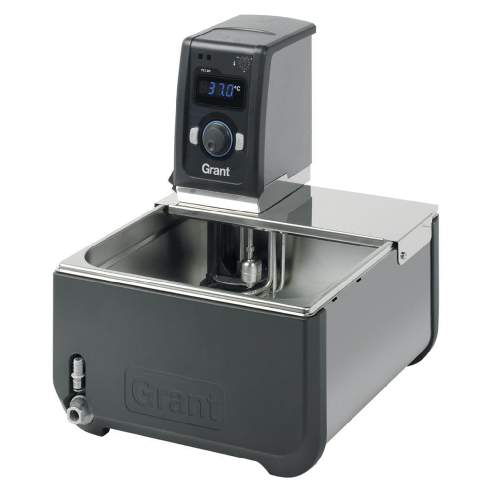 Grant Thermostatic Bath, 12 Ltr, Digital, Stainless Steel Tank, With Pump, Bridge Plate, Amb. +5...+120°C