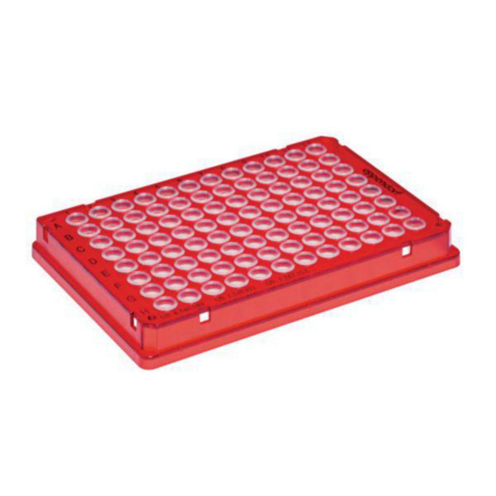 Eppendorf twin.tec PCR Plate 96, Skirted, Colorless Wells, Red, Pack of 25