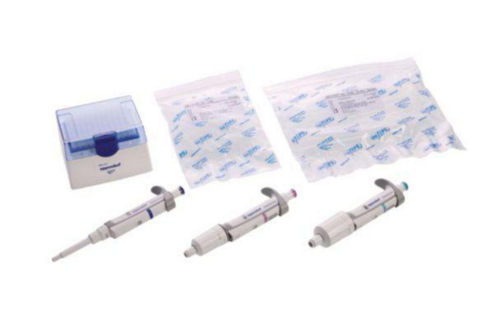Eppendorf Research Plus G 1-Channel Pipette 100-1000 µL, 0.5-5 mL, 1-10 mL incl. EpT.I.P.S.-Box, Pack of 3