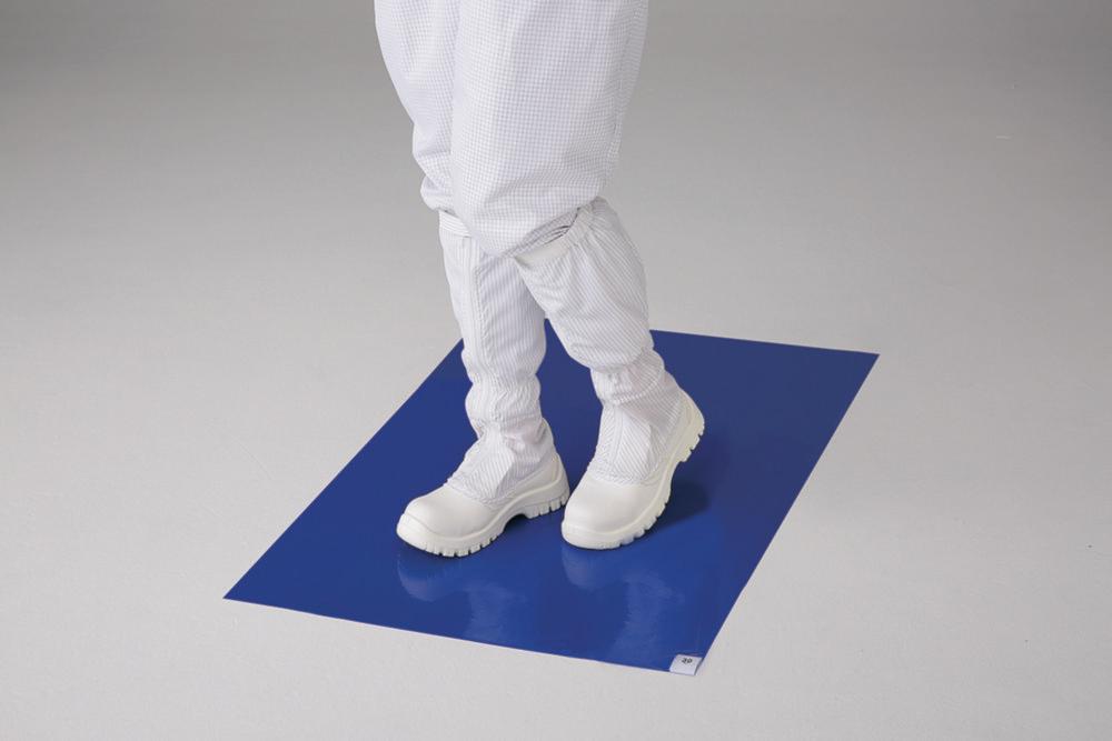 As One ASPURE Antistatic Sticky Mat, Weak Adhesion, 60 Layers, Blue, 600 x 900 mm, Pack of 6 pcs.